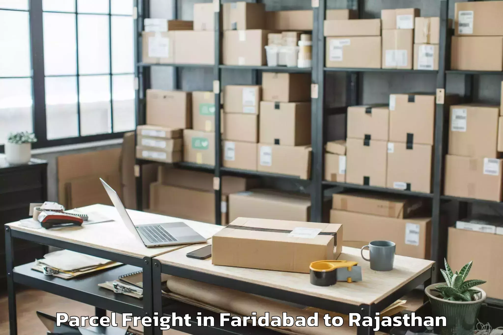 Quality Faridabad to Sumerpur Parcel Freight